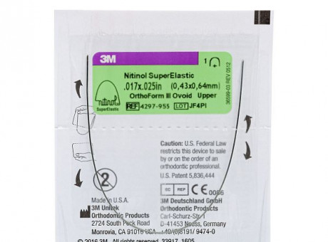 Дуга нитиноловая Unitek Super Elastic .016x.016 ВЧ ФIII (3М)